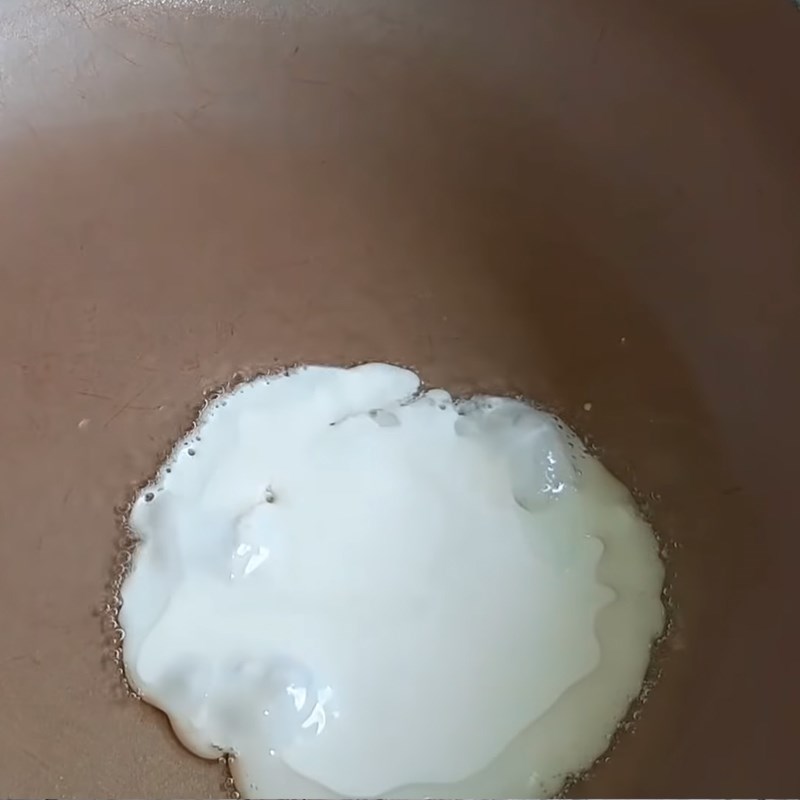 Bước 4  Chiên trứng ốp la chay Trứng ốp la chay